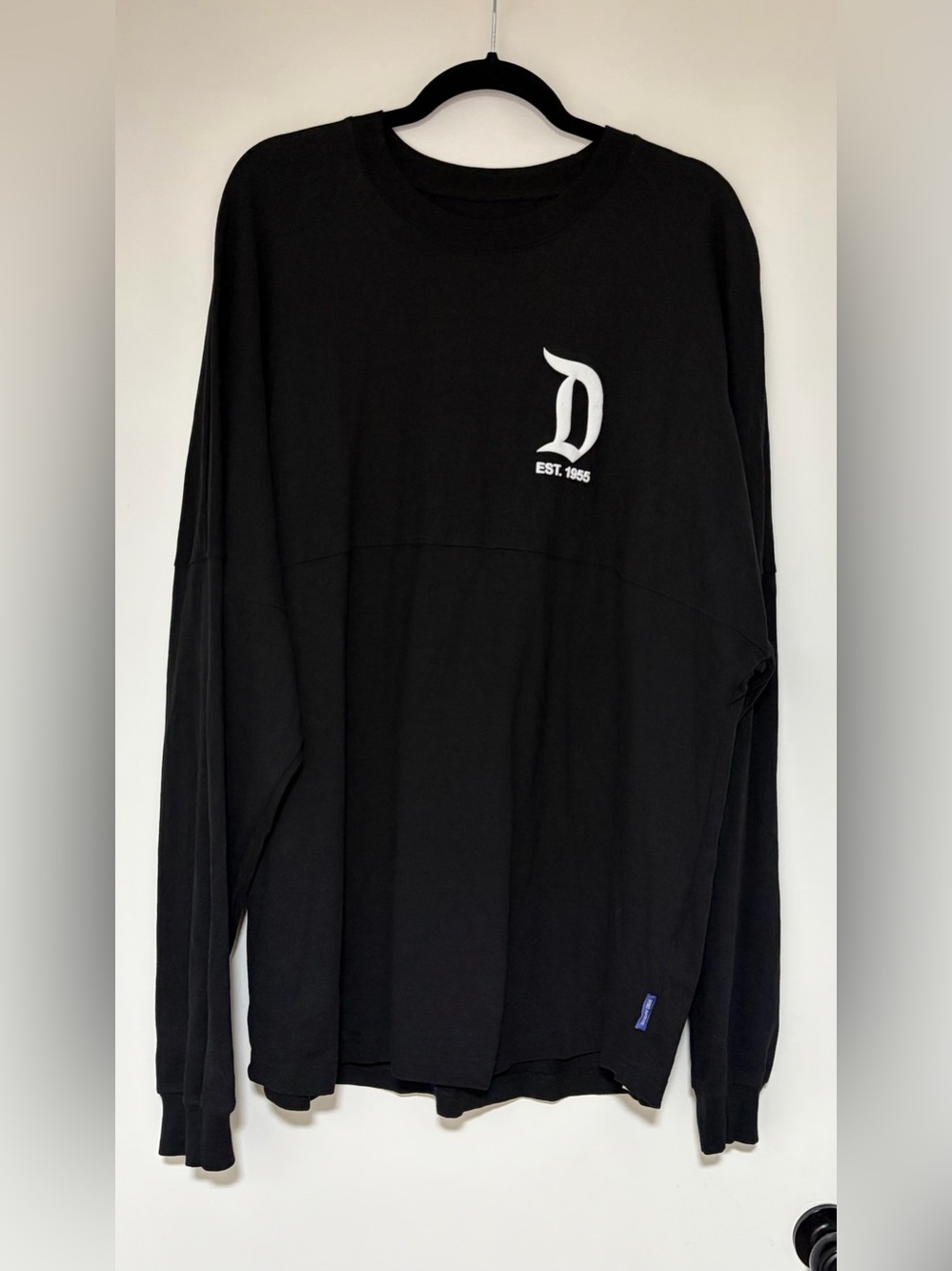 Disney Disneyland Resort Black Long Sleeve Unisex Spirit Jersey Size XXL